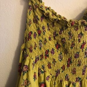 Floral Strapless Romper